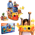 Banana-Rama Pirate Ship: Plucky Pirates Buildable Playset