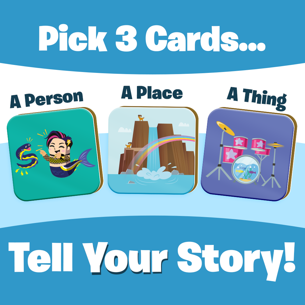 Story Starters: Create a Story Cards for Kids - Mermaid Pearl Edition