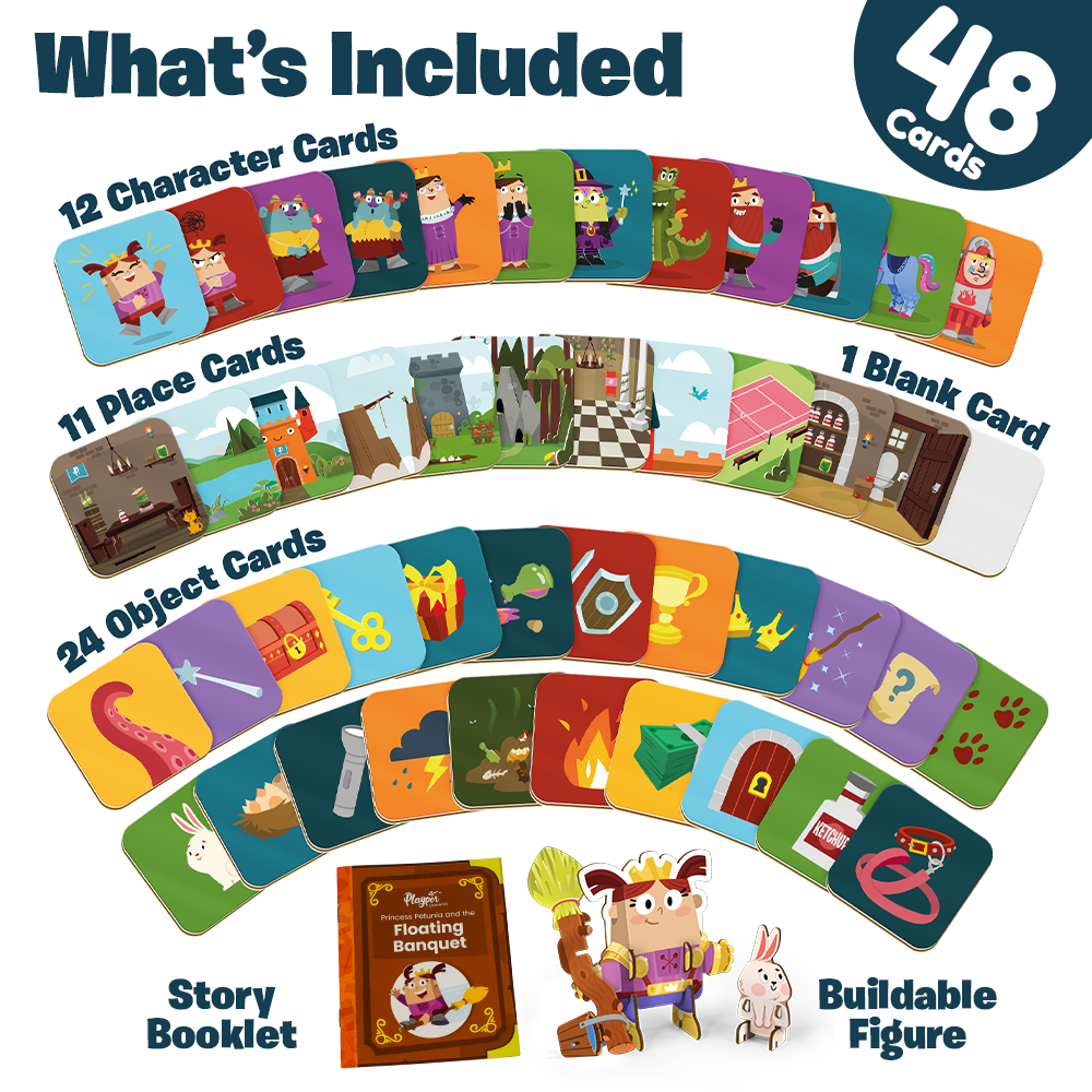 Story Starters: Create a Story Cards for Kids - Princess Petunia Edition