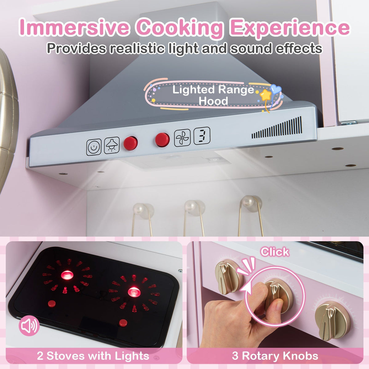 Little Chef Play Kitchen with Ice Maker & Telephone
