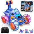 Shark-Style RC Stunt Car with LED Lights, USB Rechargeable