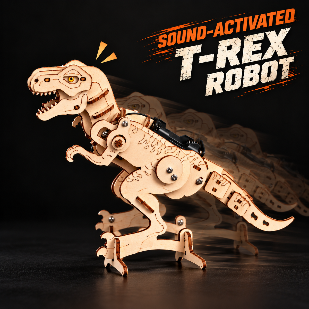 Sound-Activated T-Rex Robot Kit
