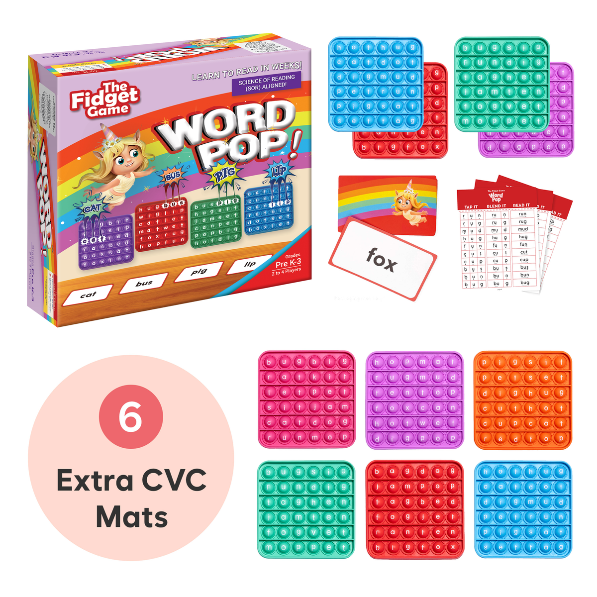 Word Pop! & Extra CVC Mats