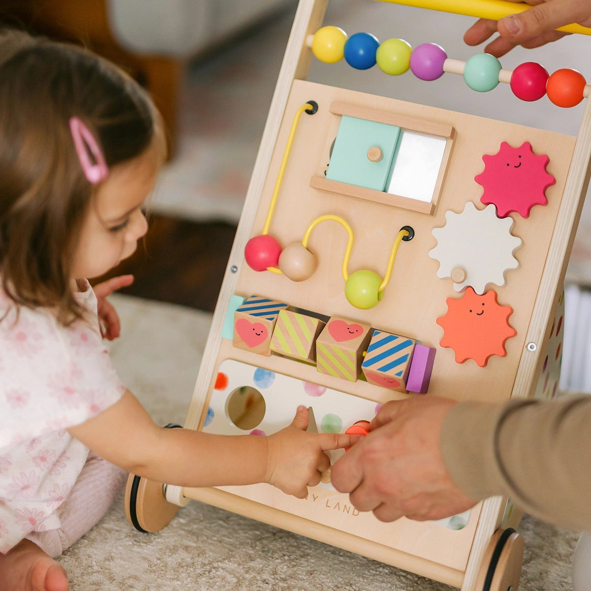 Tiny Land Premium Natural Wooden Activity Walker — product image 5 of 11