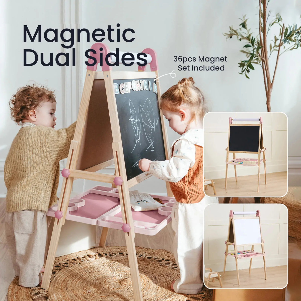 Tiny Land Pink Magnitales Easel & Paper Roll Set — product image 4 of 20