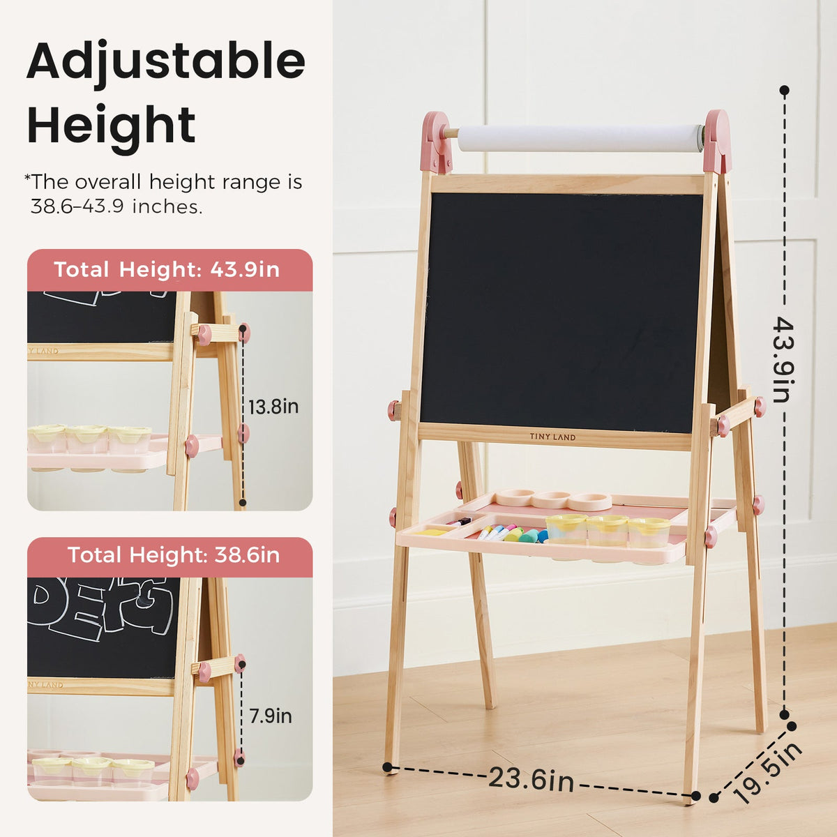 Tiny Land Pink Magnitales Easel & Paper Roll Set — product image 10 of 20