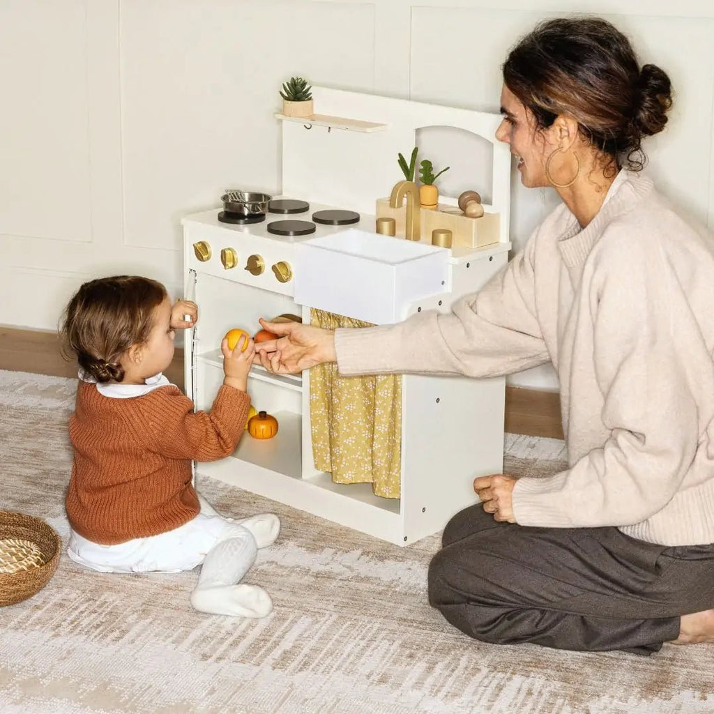 Tiny Land Wooden Play Kitchen for Toddlers - Honey Kitchenette Pretend Cooking Set — product image 20 of 20