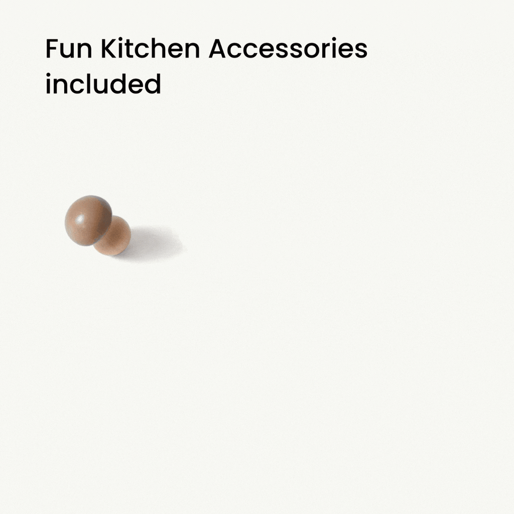 Tiny Land Wooden Play Kitchen for Toddlers - Honey Kitchenette Pretend Cooking Set — product image 12 of 20