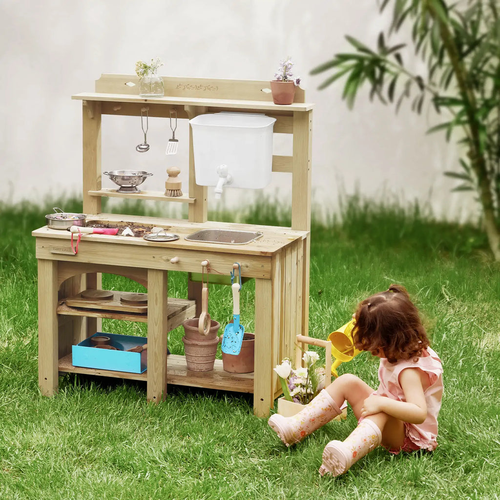 Tiny Land Mud Kitchen - DuoPlay Outdoor Play Kitchen for Kids — product image 6 of 15