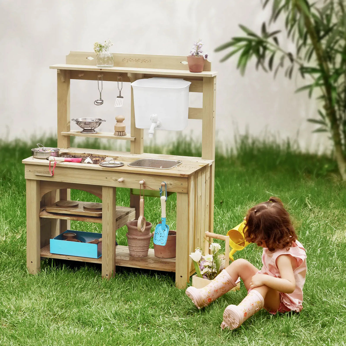 Tiny Land Mud Kitchen - DuoPlay Outdoor Play Kitchen for Kids — product image 6 of 15