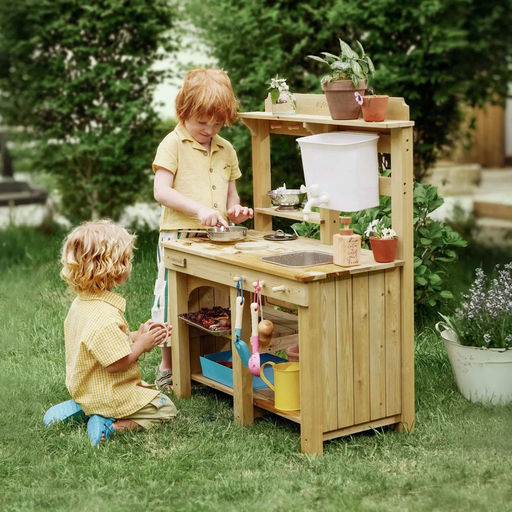 Tiny Land Mud Kitchen - DuoPlay Outdoor Play Kitchen for Kids — product image 8 of 15