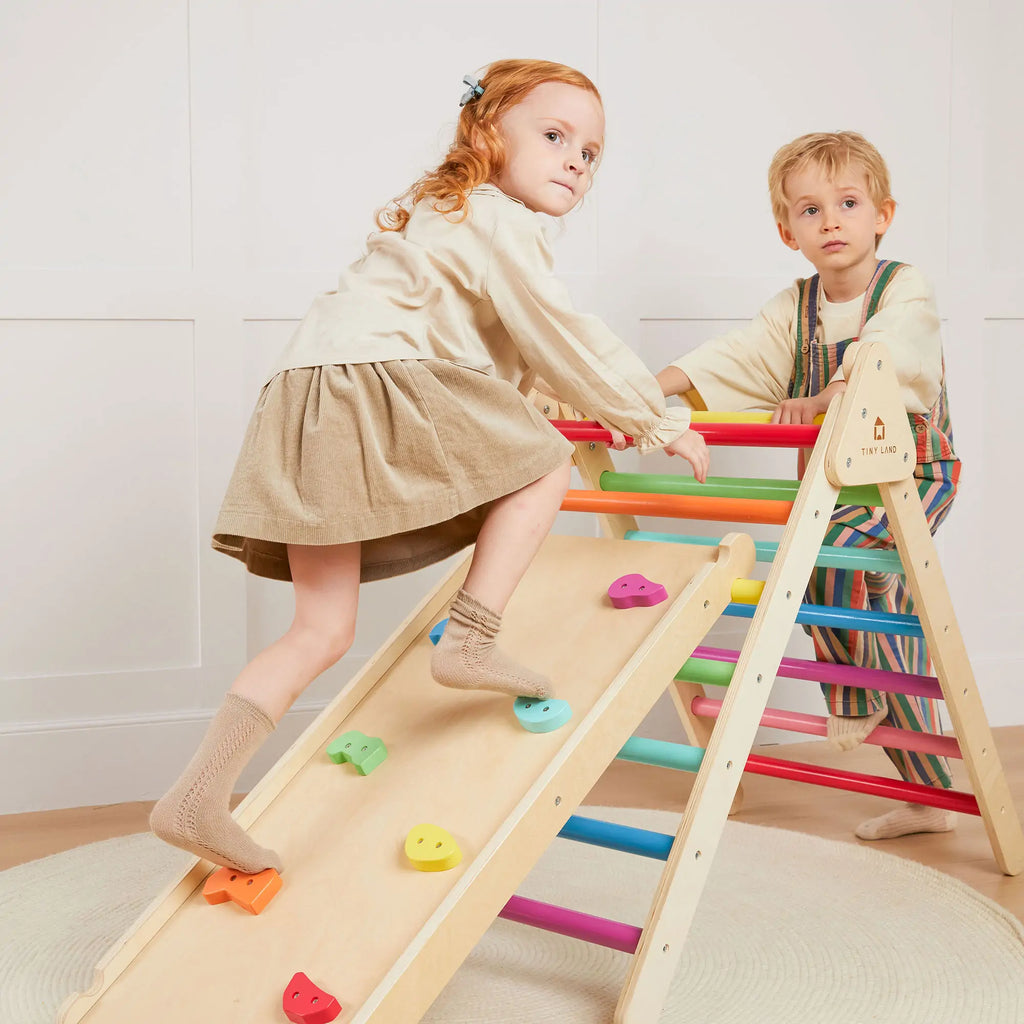 Tiny Land 7-in-1 Rainbow Climbing Set with Play Pad — product image 4 of 12