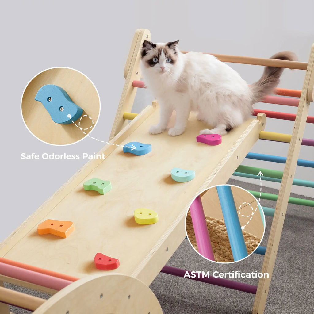 Tiny Land 7-in-1 Rainbow Climbing Set with Play Pad — product image 6 of 12