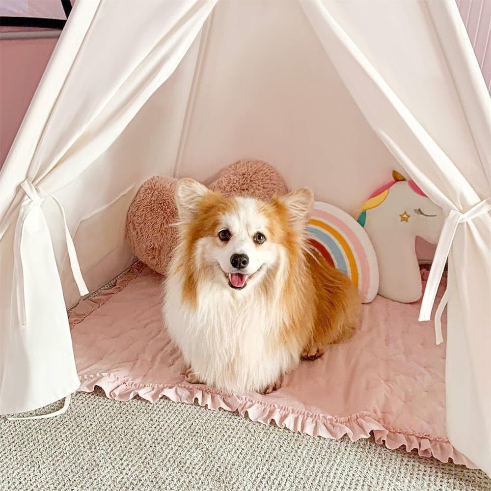 Tiny Land Teepee Tent for Kids with Mat – Indoor Play Tent with Floor Mat — product image 7 of 11
