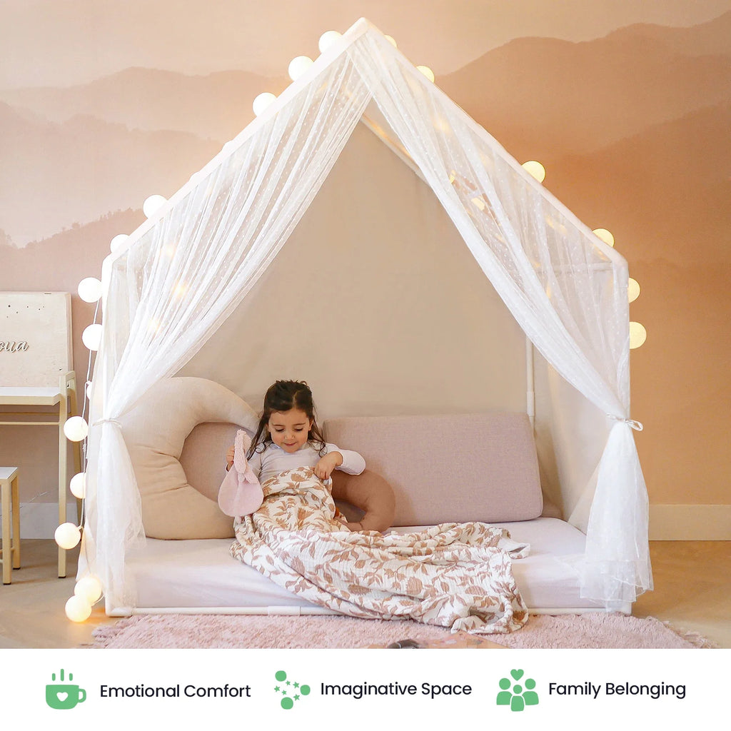 Tiny Land Kids Tent – Large Cozy Tent with Star Lights — product image 14 of 18