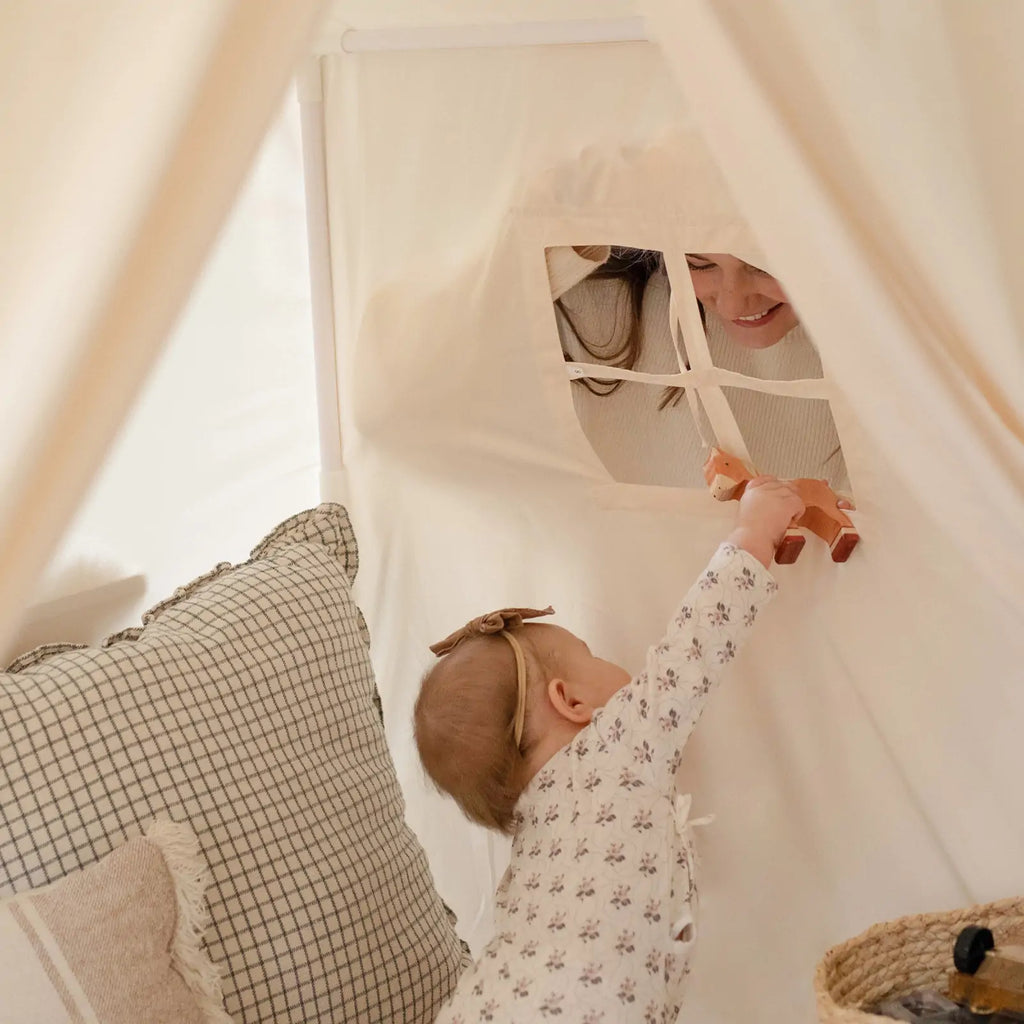 Tiny Land Kids Tent – Large Cozy Tent with Star Lights — product image 8 of 18