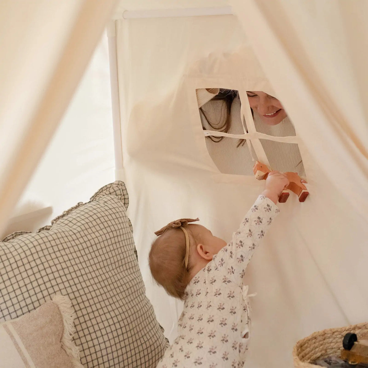 Tiny Land Kids Tent – Large Cozy Tent with Star Lights — product image 8 of 18