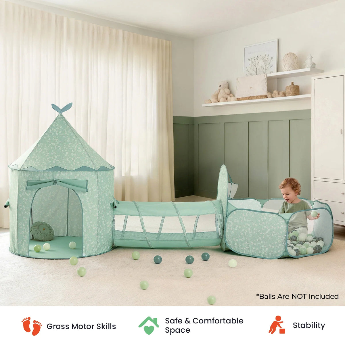 Tiny Land Compact Adventure 3-in-1 Play Tunnel (No Balls) — product image 18 of 27