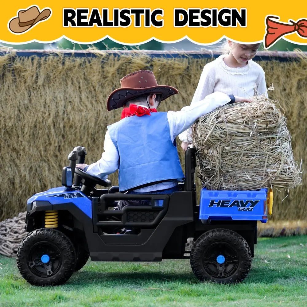TOBBI 12V Electric Kids Ride-On Dump UTV — product photo 4 of 8
