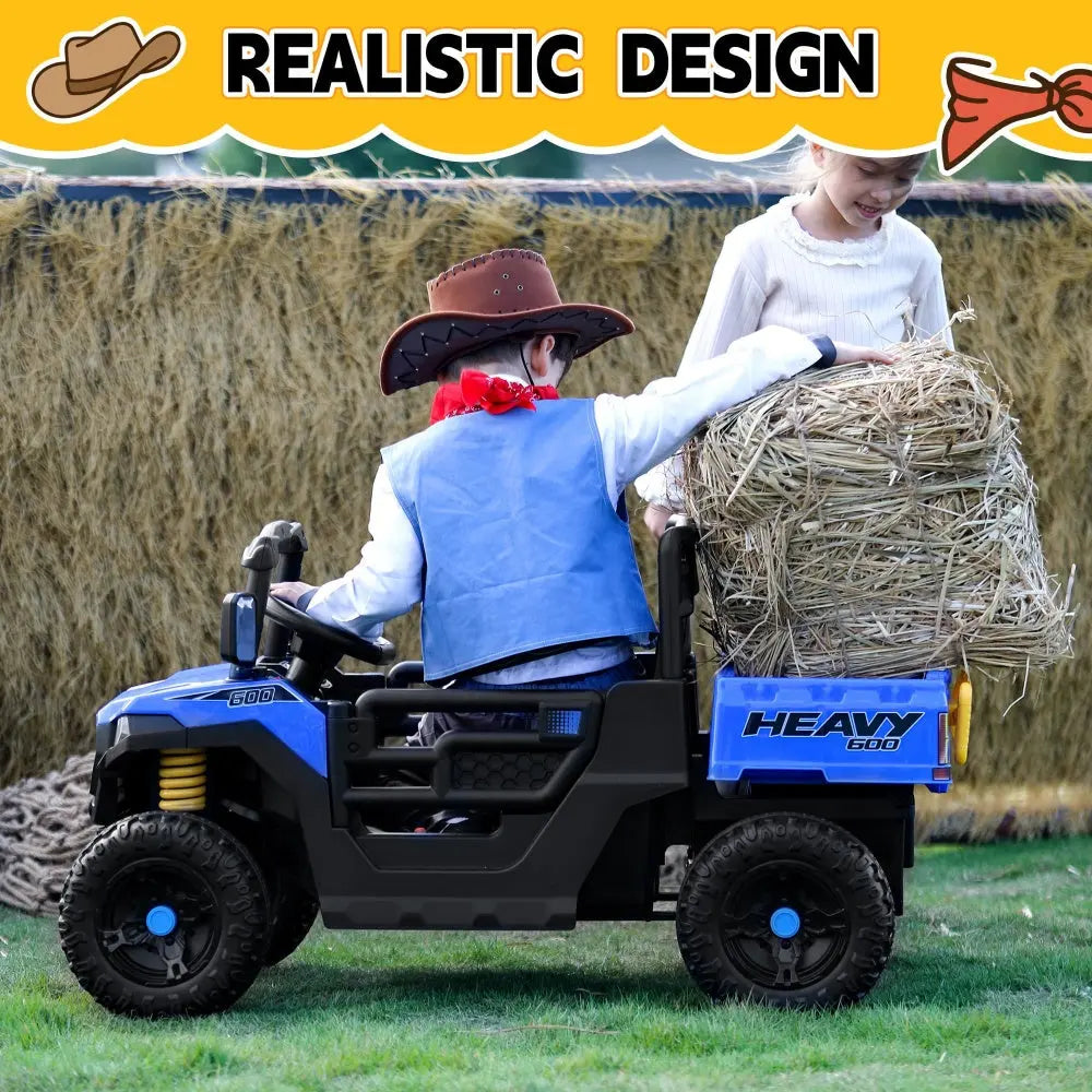 TOBBI 12V Electric Kids Ride-On Dump UTV — product photo 4 of 8