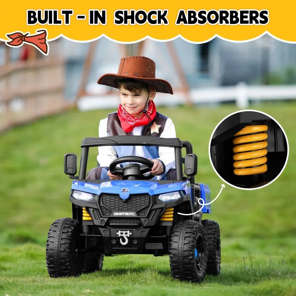 TOBBI 12V Electric Kids Ride-On Dump UTV — product photo 8 of 8