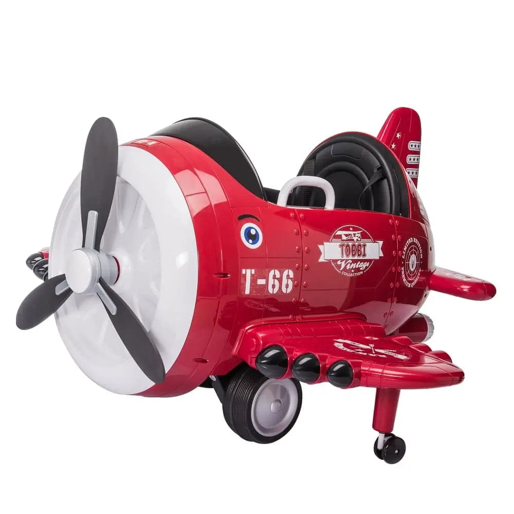 TOBBI 12V Electric Kids Ride-On Toy Airplane — product photo 2 of 10