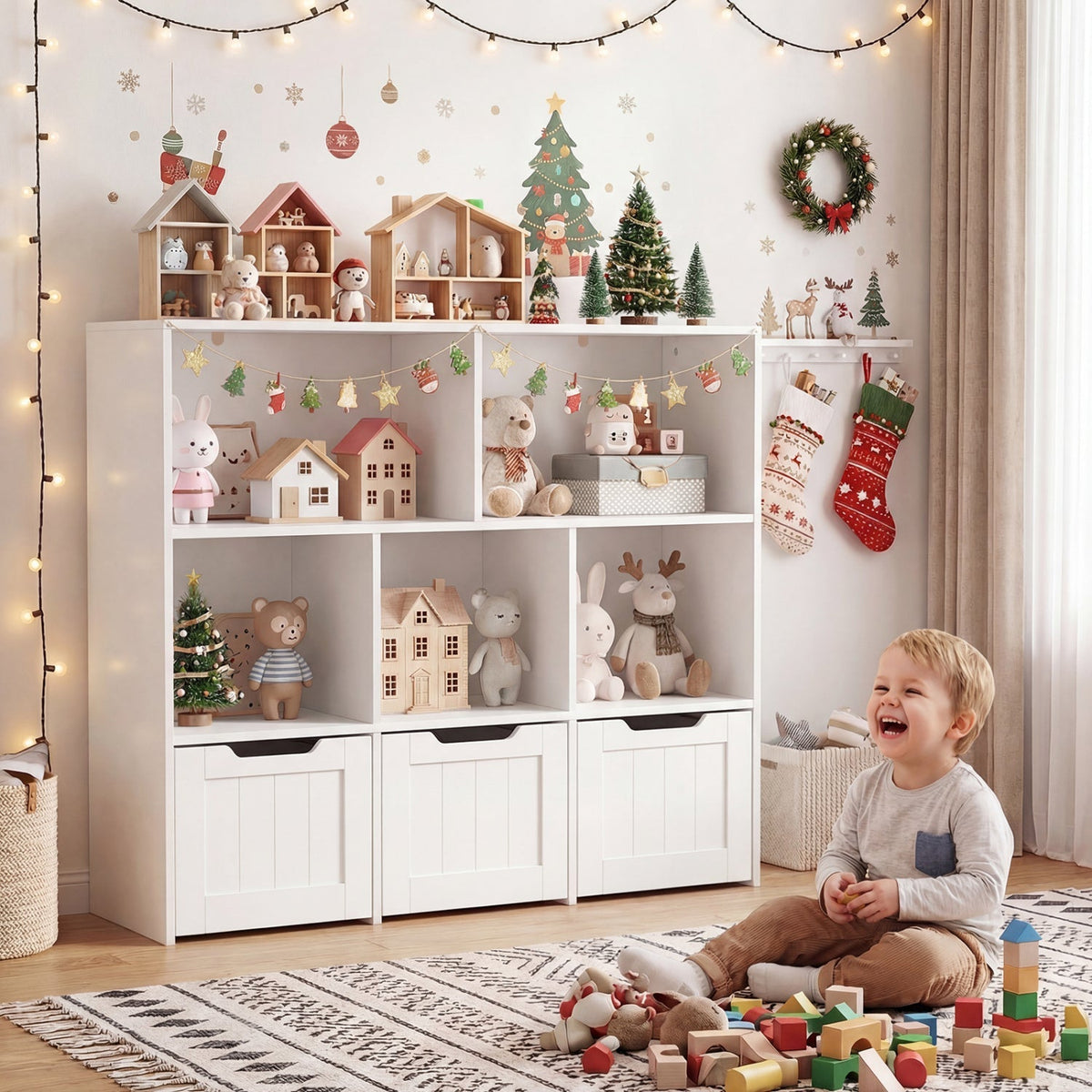Tidy Treasures Storage with Drawers & Cubbies