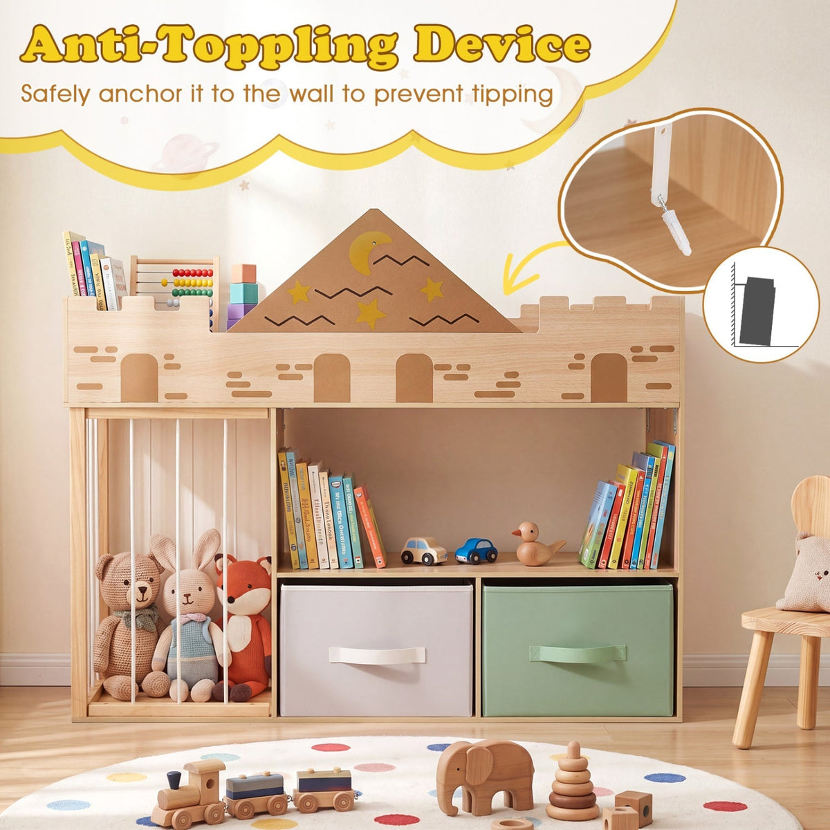 Tidy Treasures Toy & Stuffed Animal Organizer