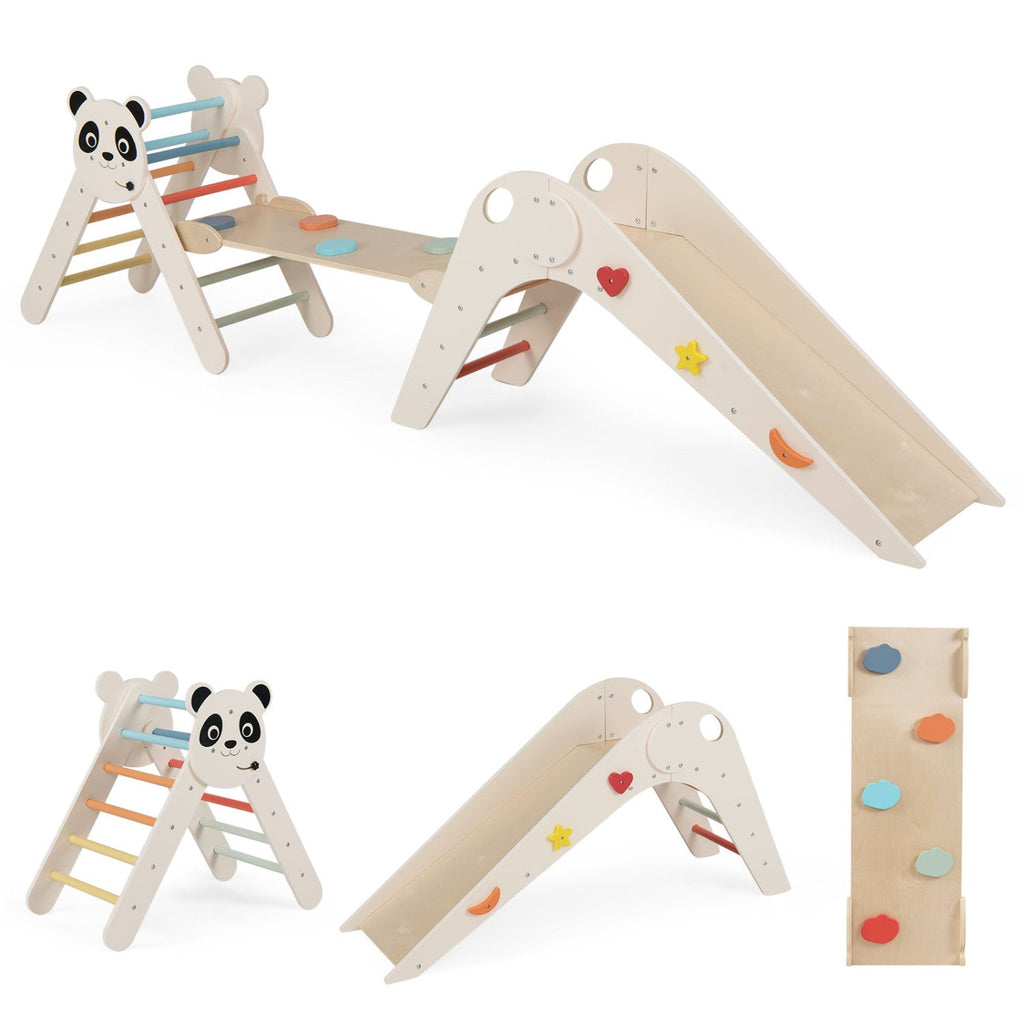 Panda Trail Folding Wooden Climbing Set