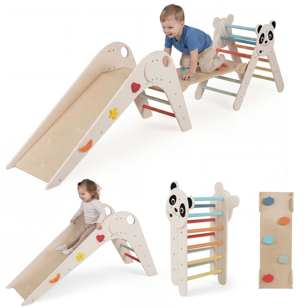 Panda Trail Folding Wooden Climbing Set
