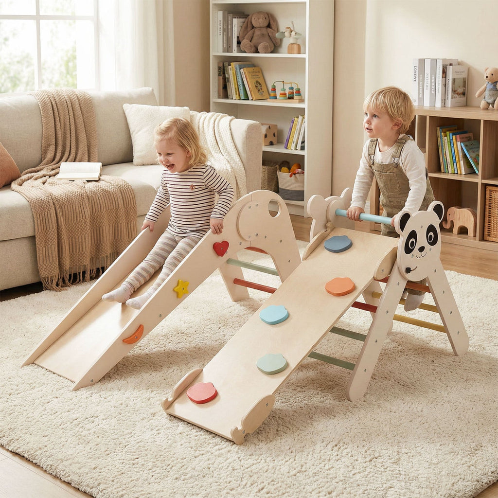 Panda Trail Folding Wooden Climbing Set