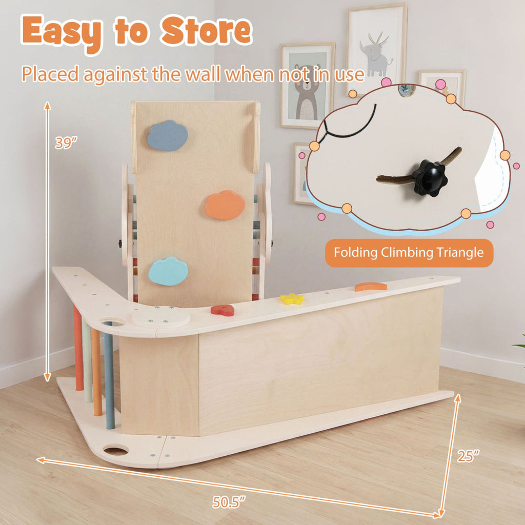 Panda Trail Folding Wooden Climbing Set