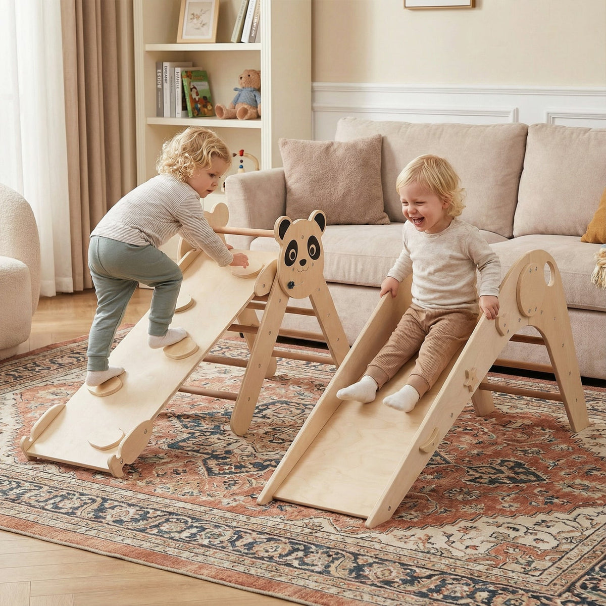 Panda Trail Folding Wooden Climbing Set