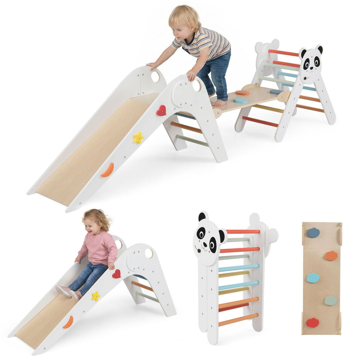 Panda Trail Folding Wooden Climbing Set
