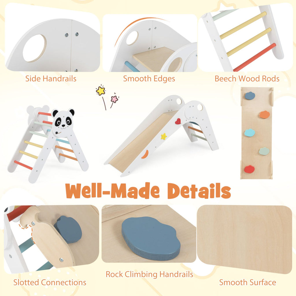 Panda Trail Folding Wooden Climbing Set
