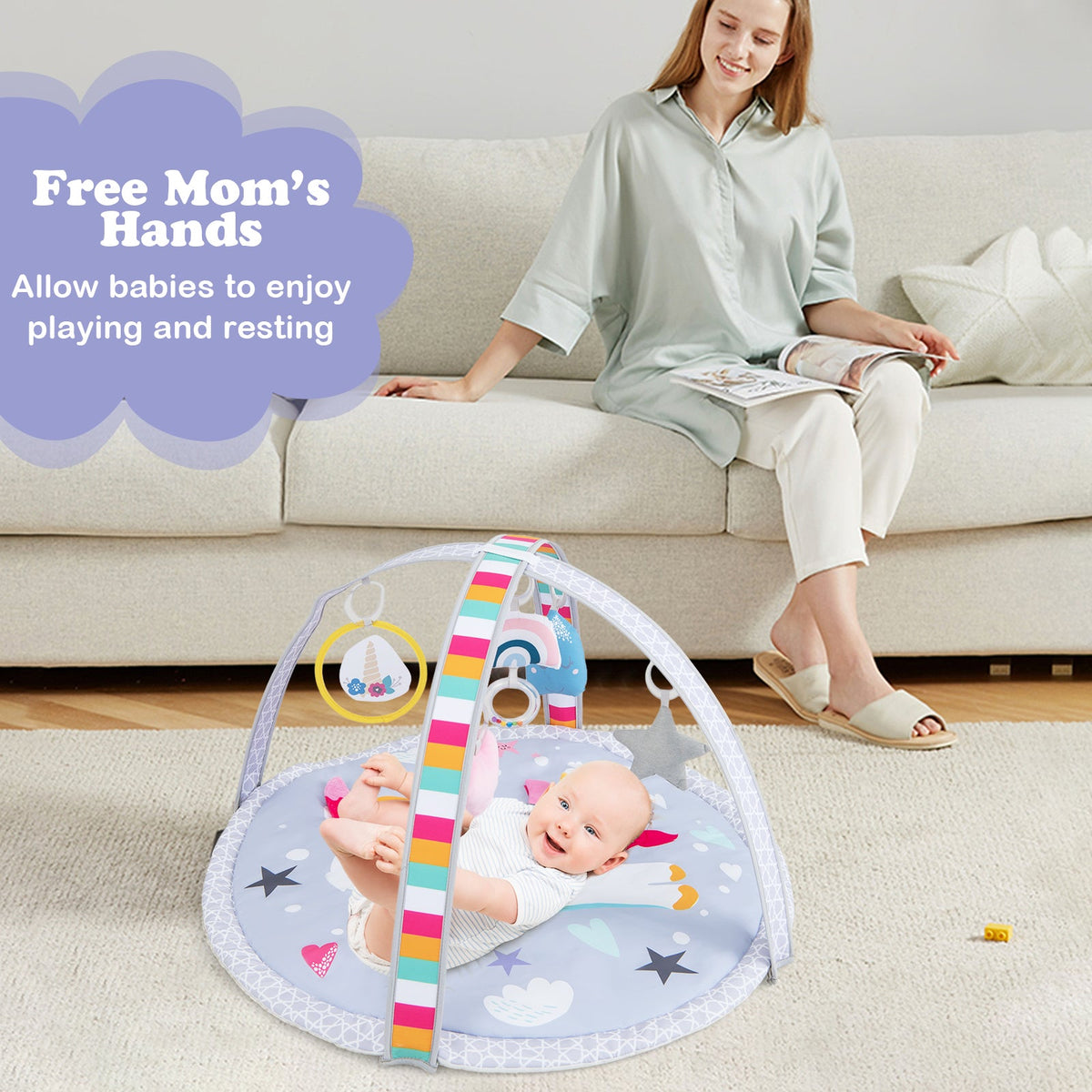 Little Sprouts 7-in-1 Baby Play Gym