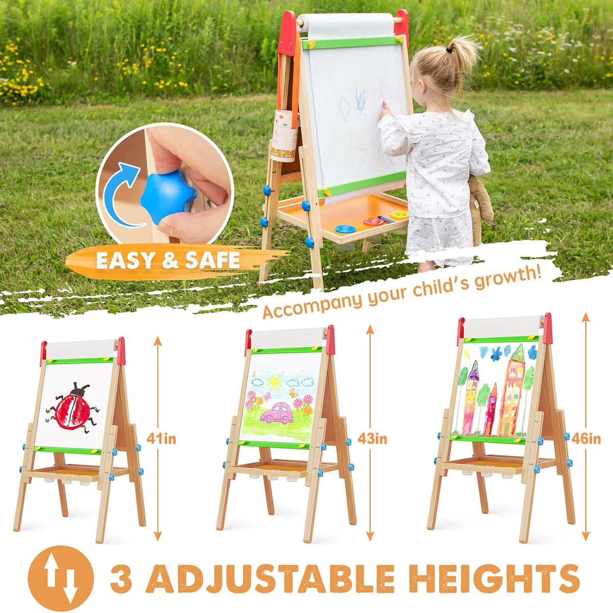 Tiny Land 3-in-1 Art Easel & Paper Roll Set — product image 5 of 9