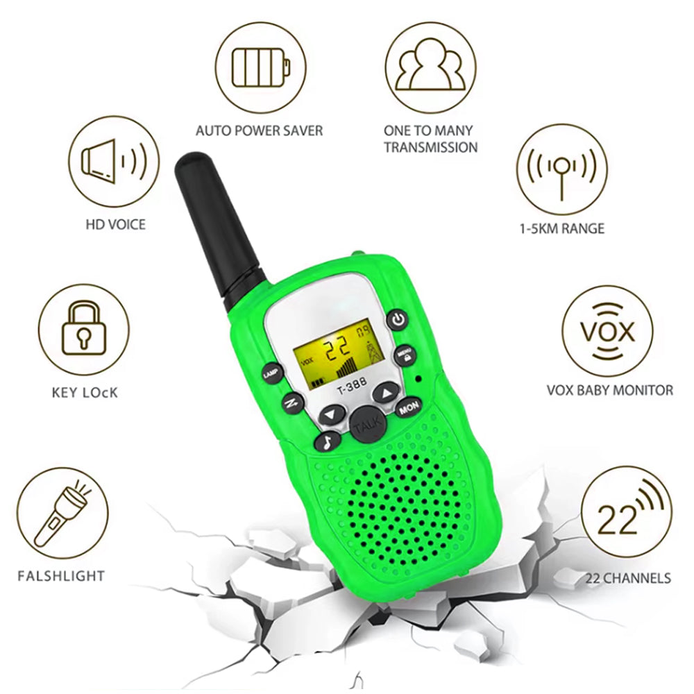 Kids Two-Way Walkie-Talkies for Camping & Outdoor Play - product photo