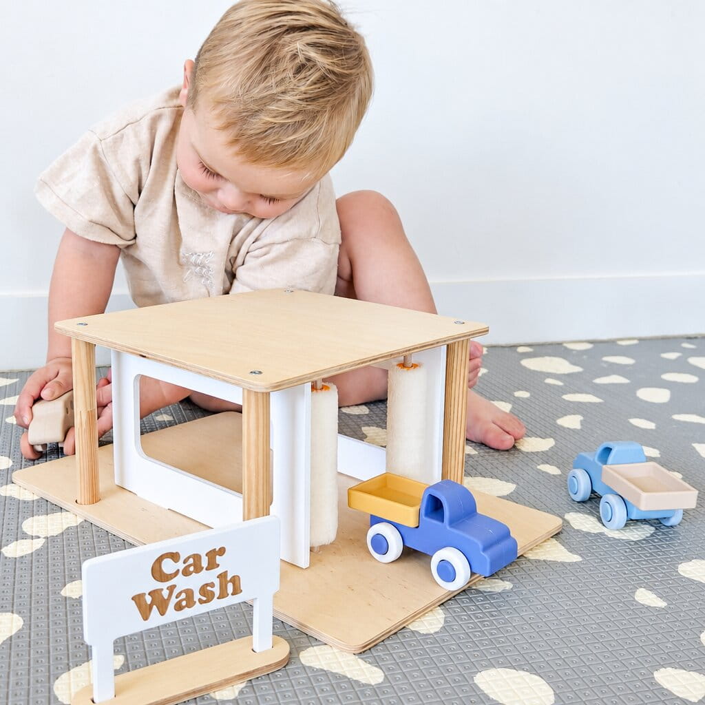 Wooden Car Wash Toy