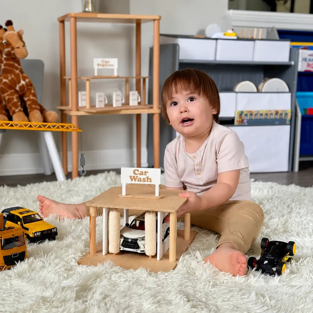 Wooden Car Wash Toy