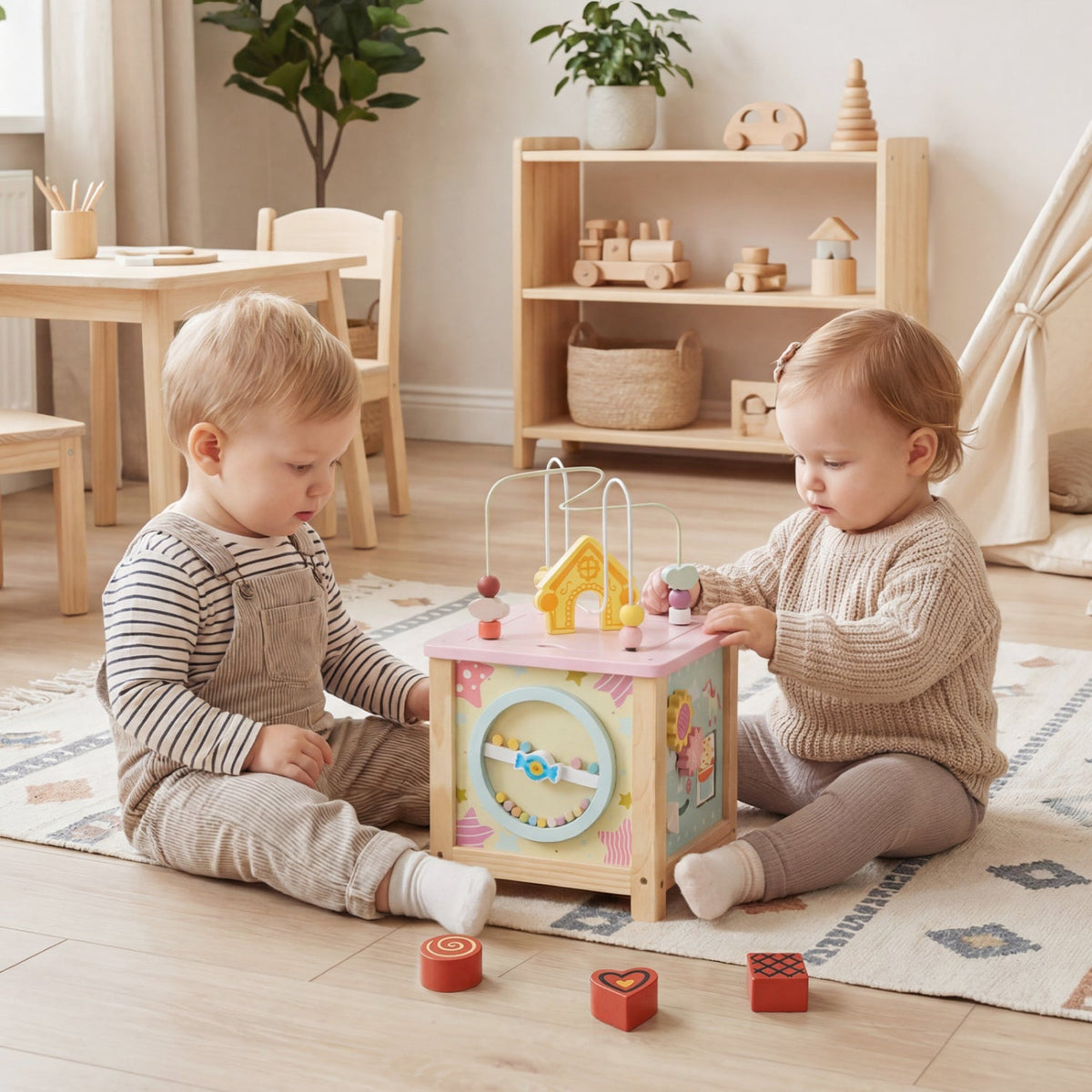 Wonderwood Sensory Activity Cube