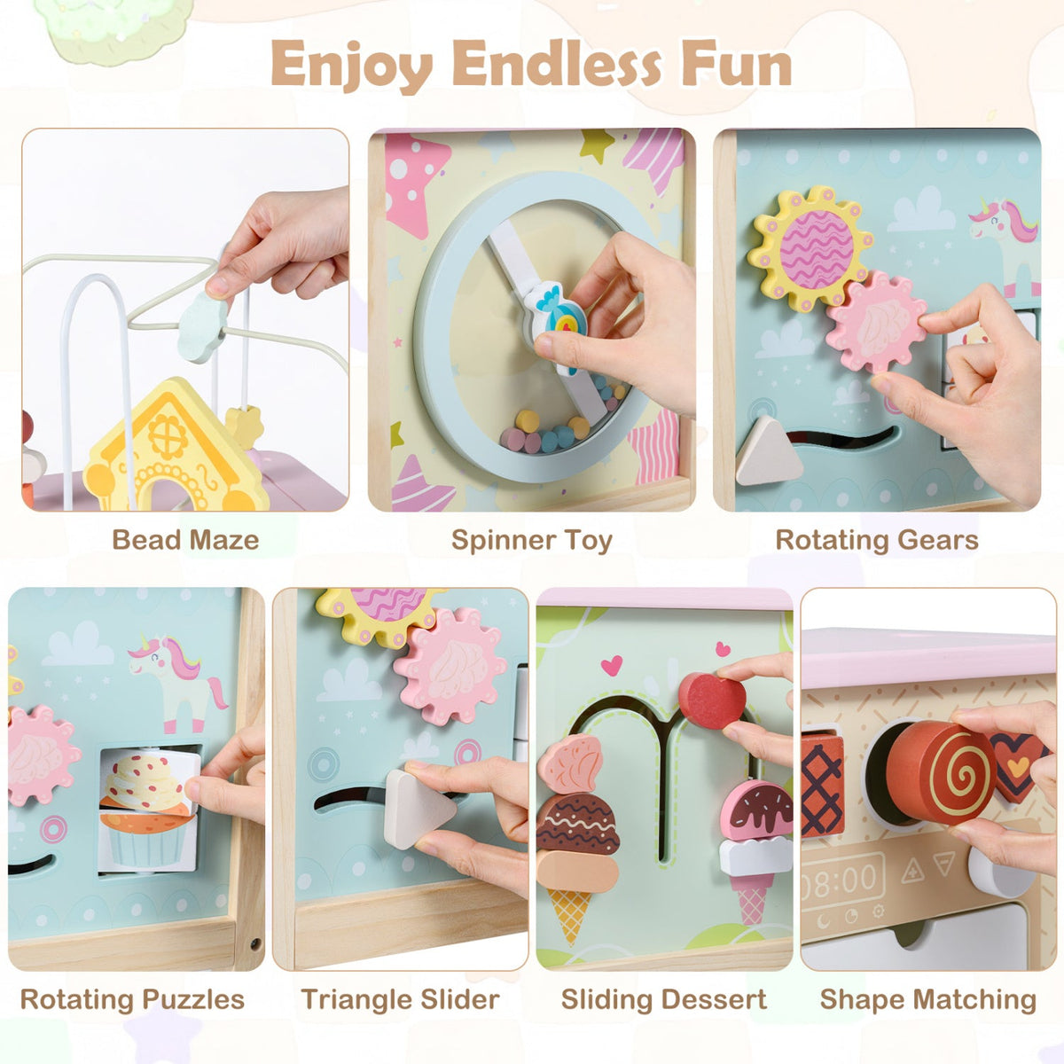 Wonderwood Sensory Activity Cube