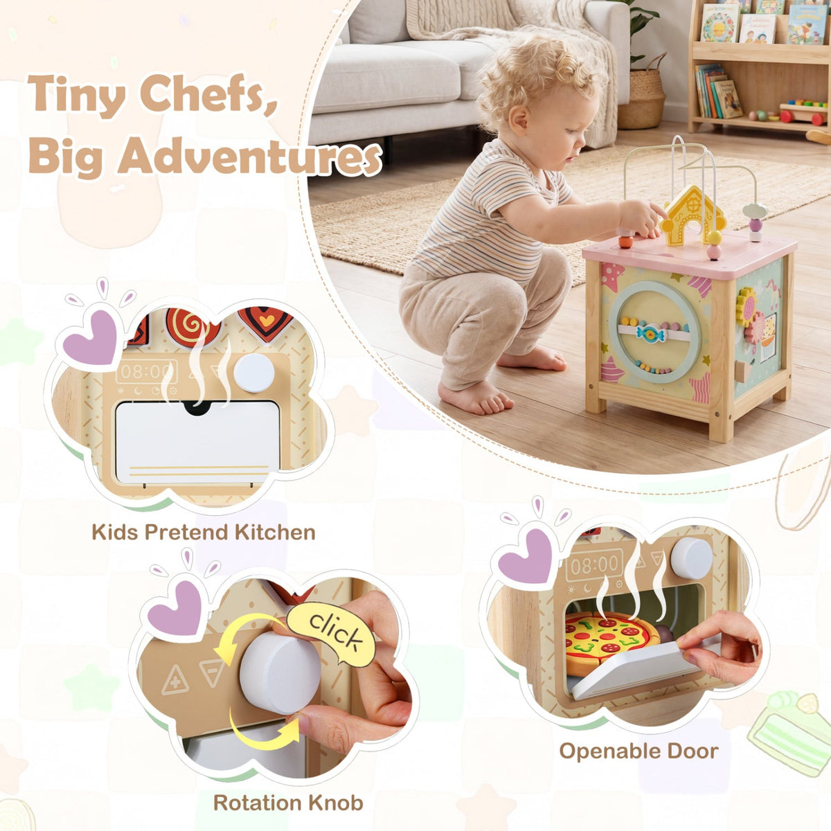 Wonderwood Sensory Activity Cube