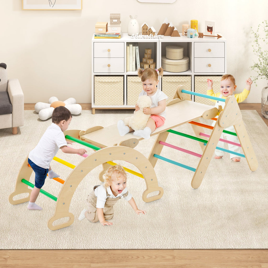 Little Explorer 5-in-1 Wooden Climbing Set