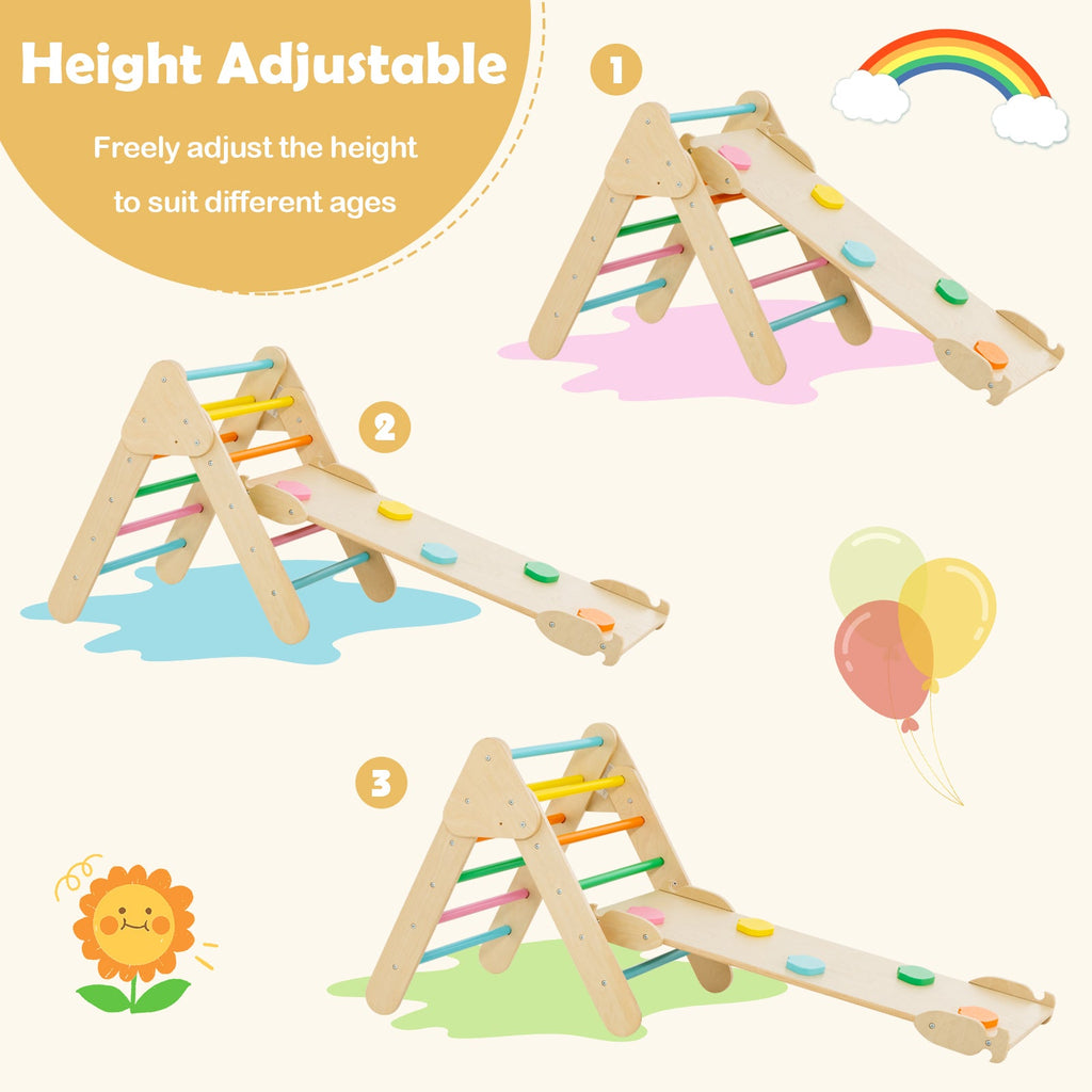 Little Explorer 5-in-1 Wooden Climbing Set