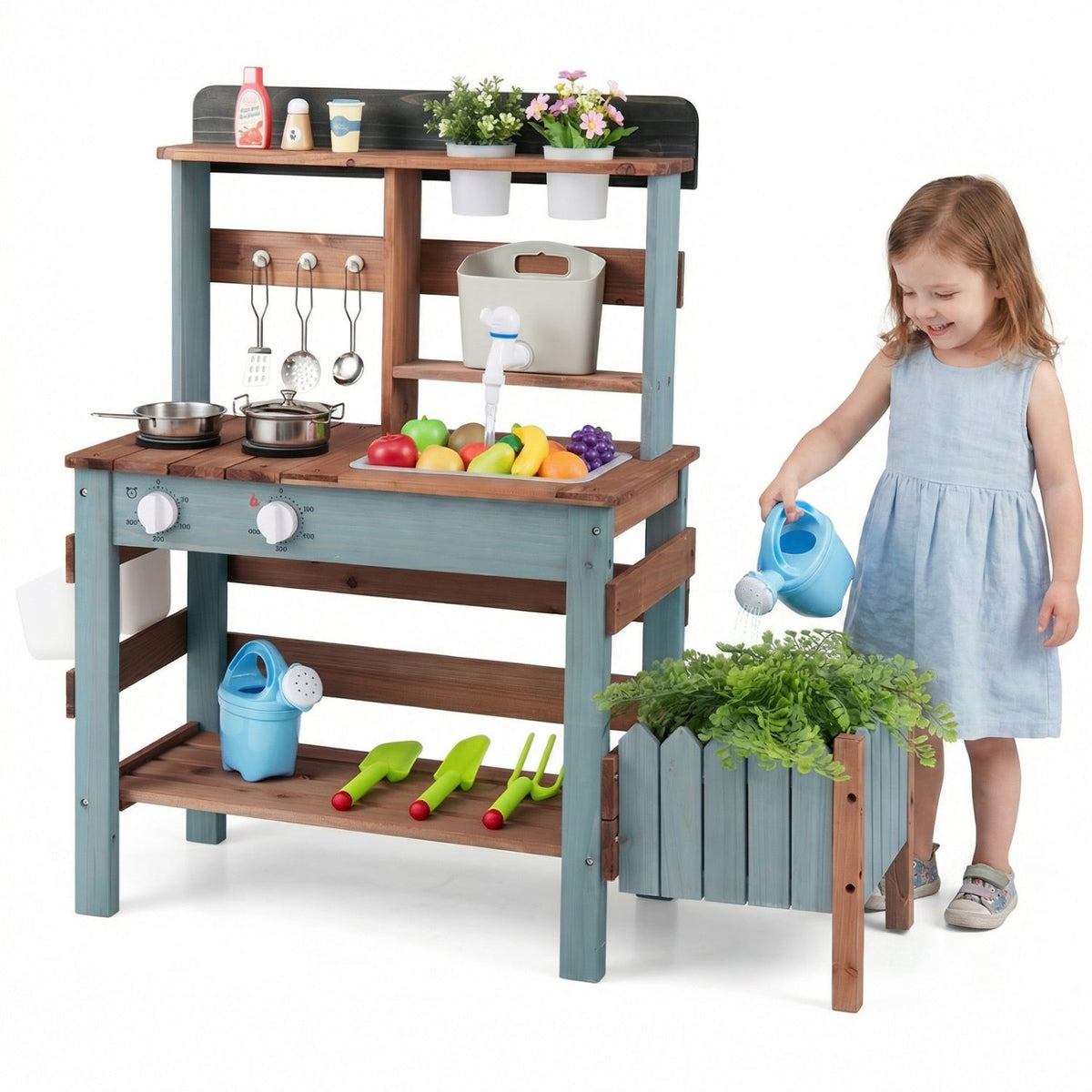 Garden Chef Mud Kitchen with Working Faucet