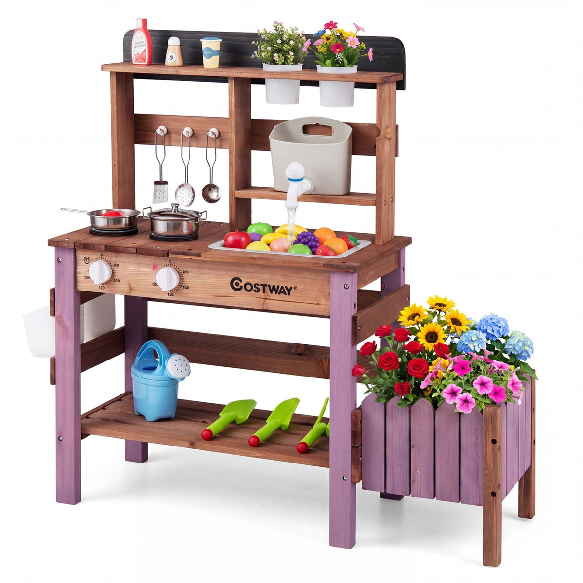 Garden Chef Mud Kitchen with Working Faucet
