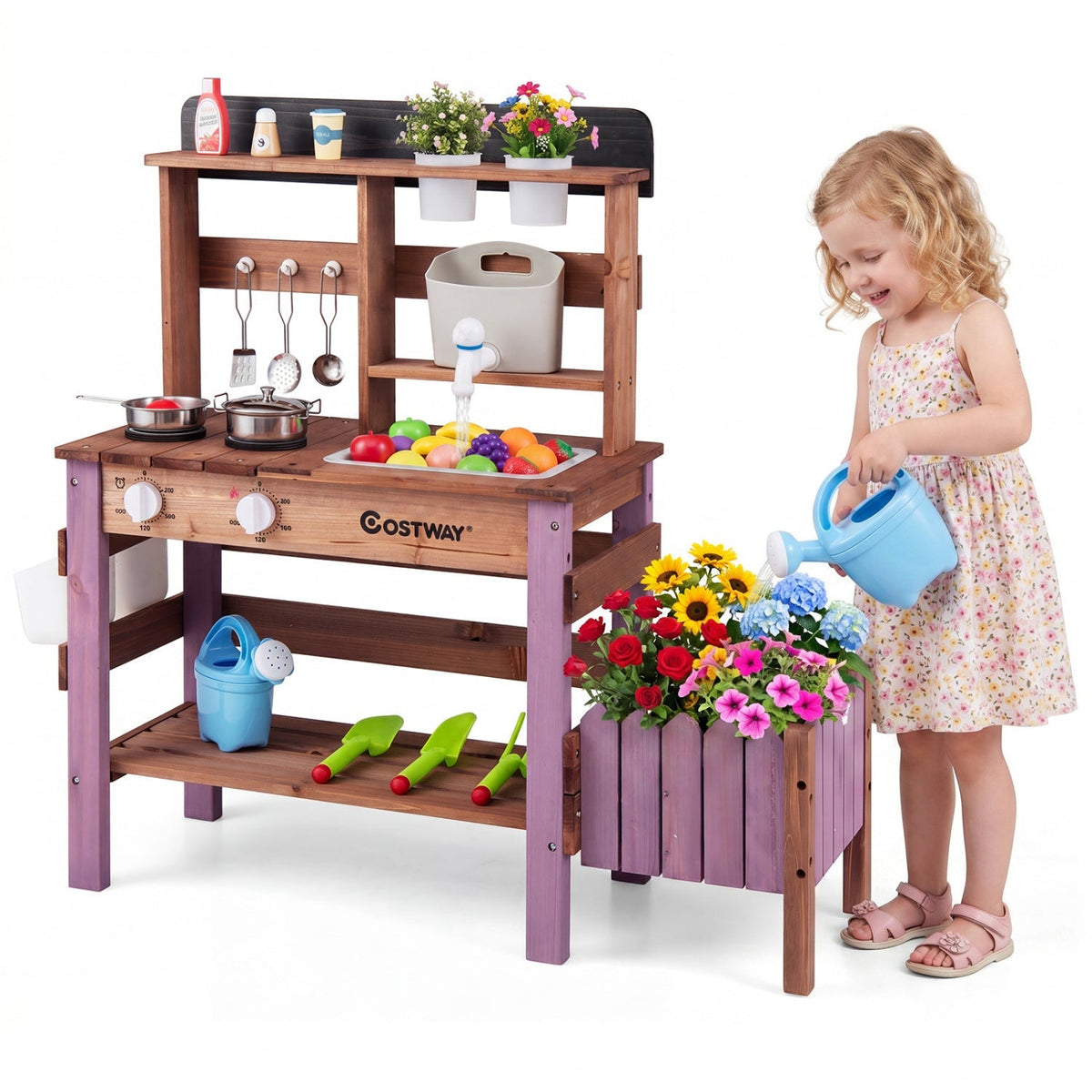 Garden Chef Mud Kitchen with Working Faucet