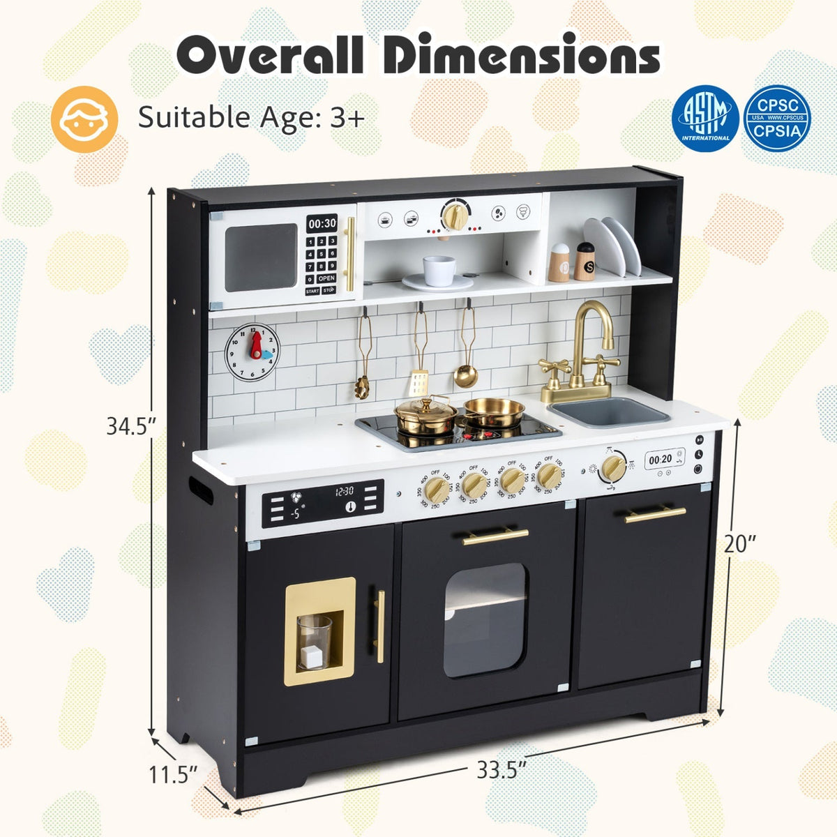 Little Chef Wooden Kitchen with Lights & Sounds