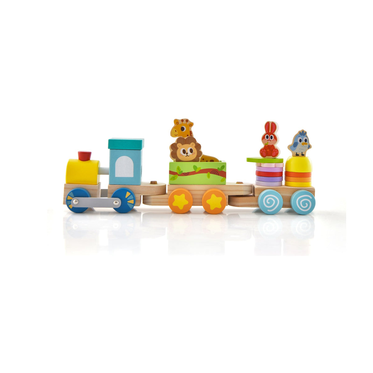 Animal Parade Wooden Stacking Train